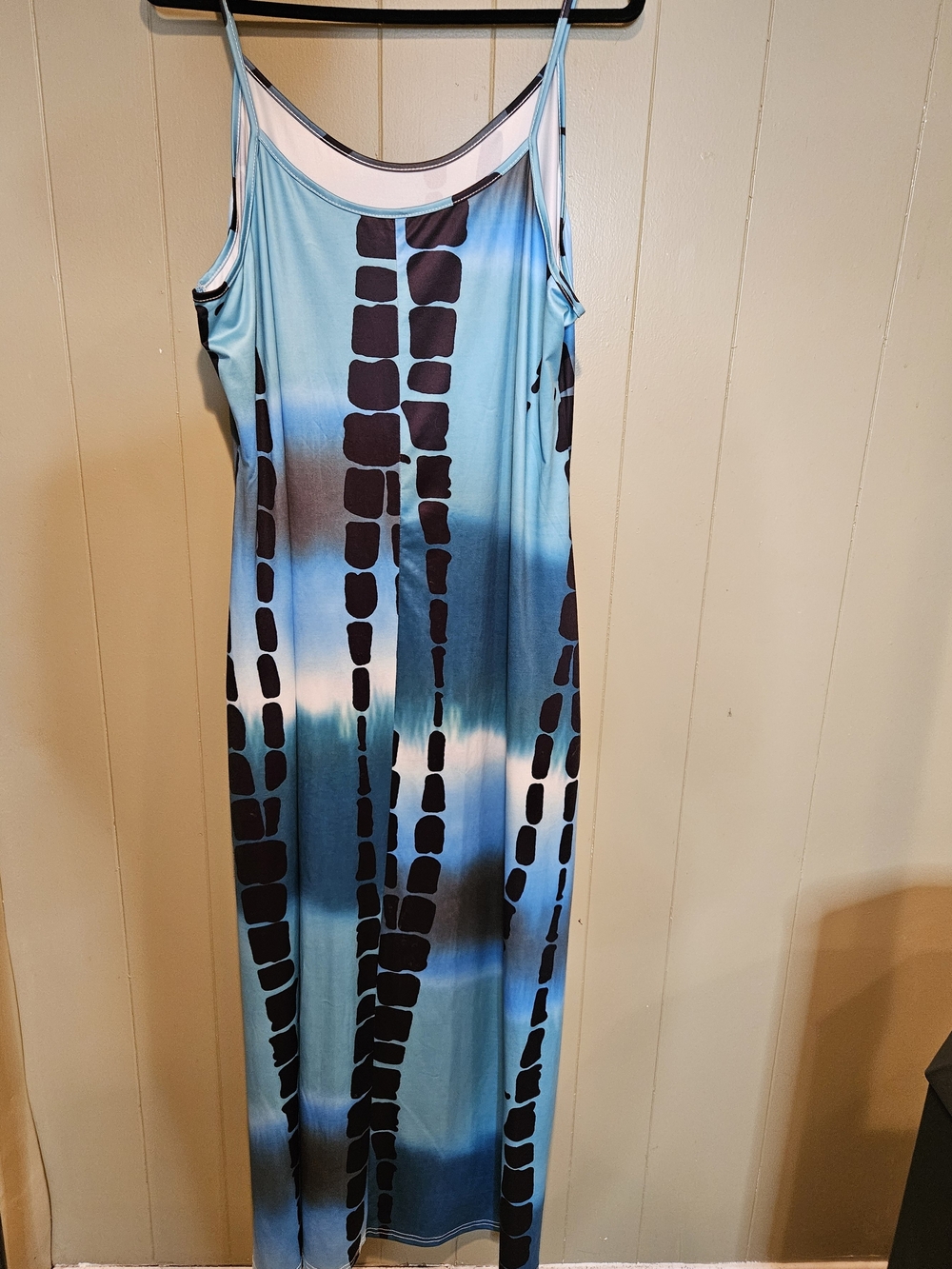 Blue Tie-Dye Slip Maxi Dress - Unbranded - Picture 2 of 4